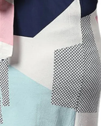 Self Design Stylish Casual Dresses | White