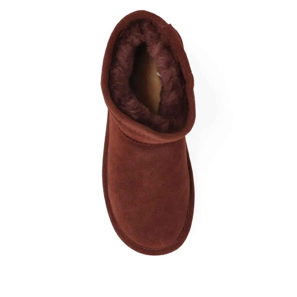 Soft, Faux-Fur-Lined Ankle Boots - EDNB40036 / 326 897