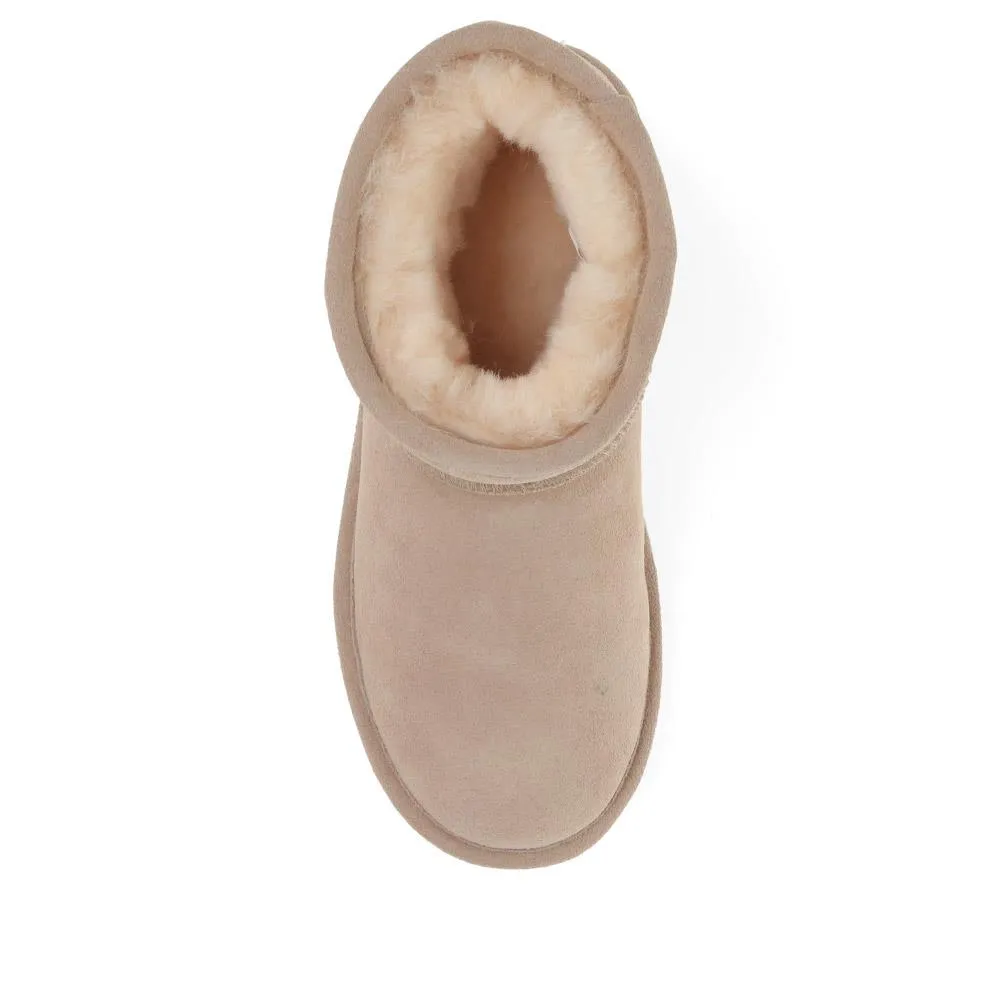 Soft, Faux-Fur-Lined Ankle Boots - EDNB40036 / 326 897