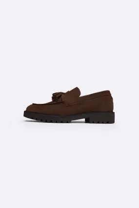 SUEDE TASSEL LOAFERS