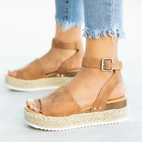 Summer Multi-Color Leisure Thick-Soled Fish Mouth Sandals For Women