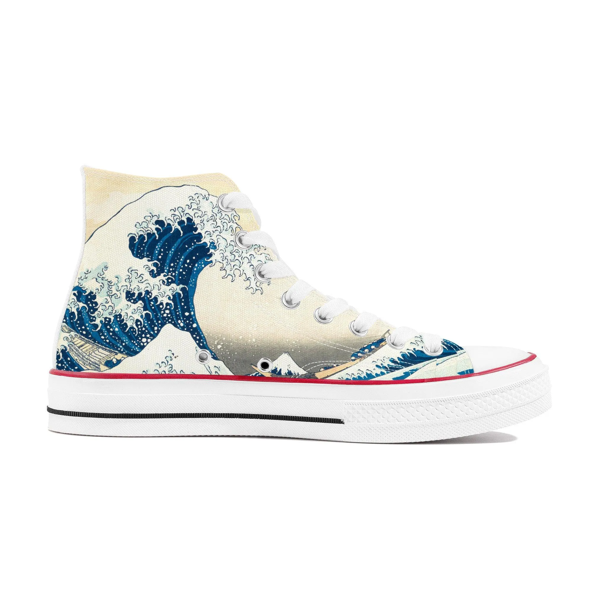 The Great Wave High Top Sneakers