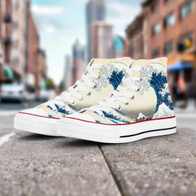The Great Wave High Top Sneakers