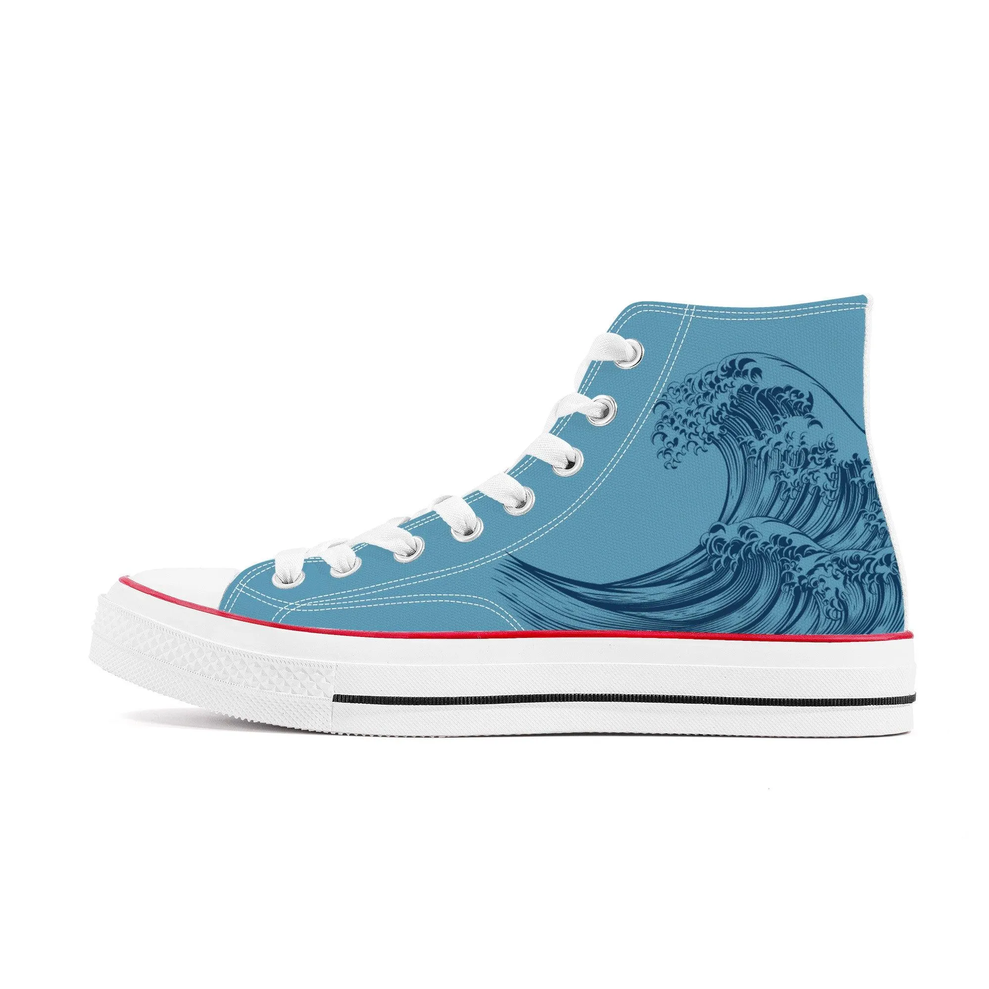 The Great Wave High Top Sneakers