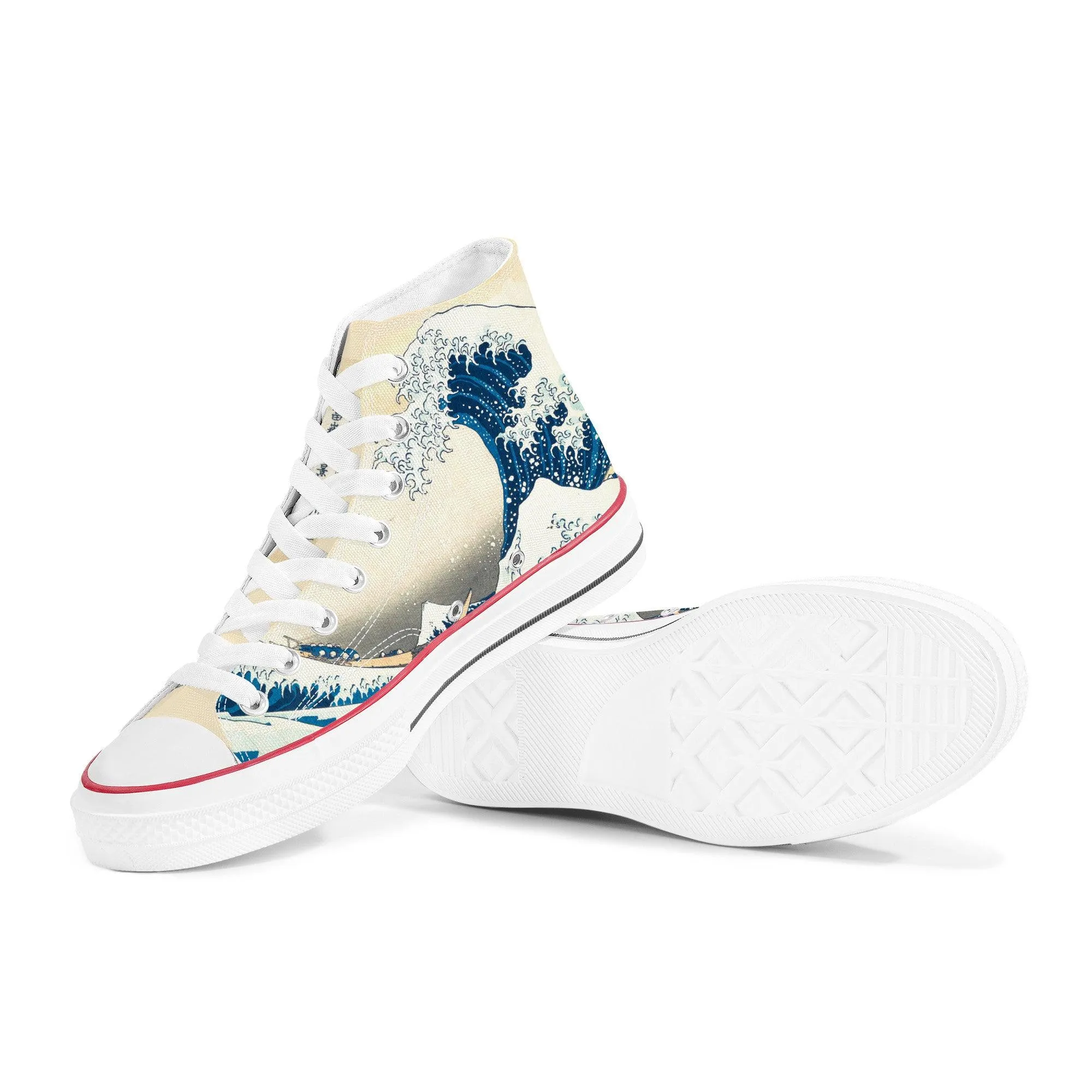 The Great Wave High Top Sneakers