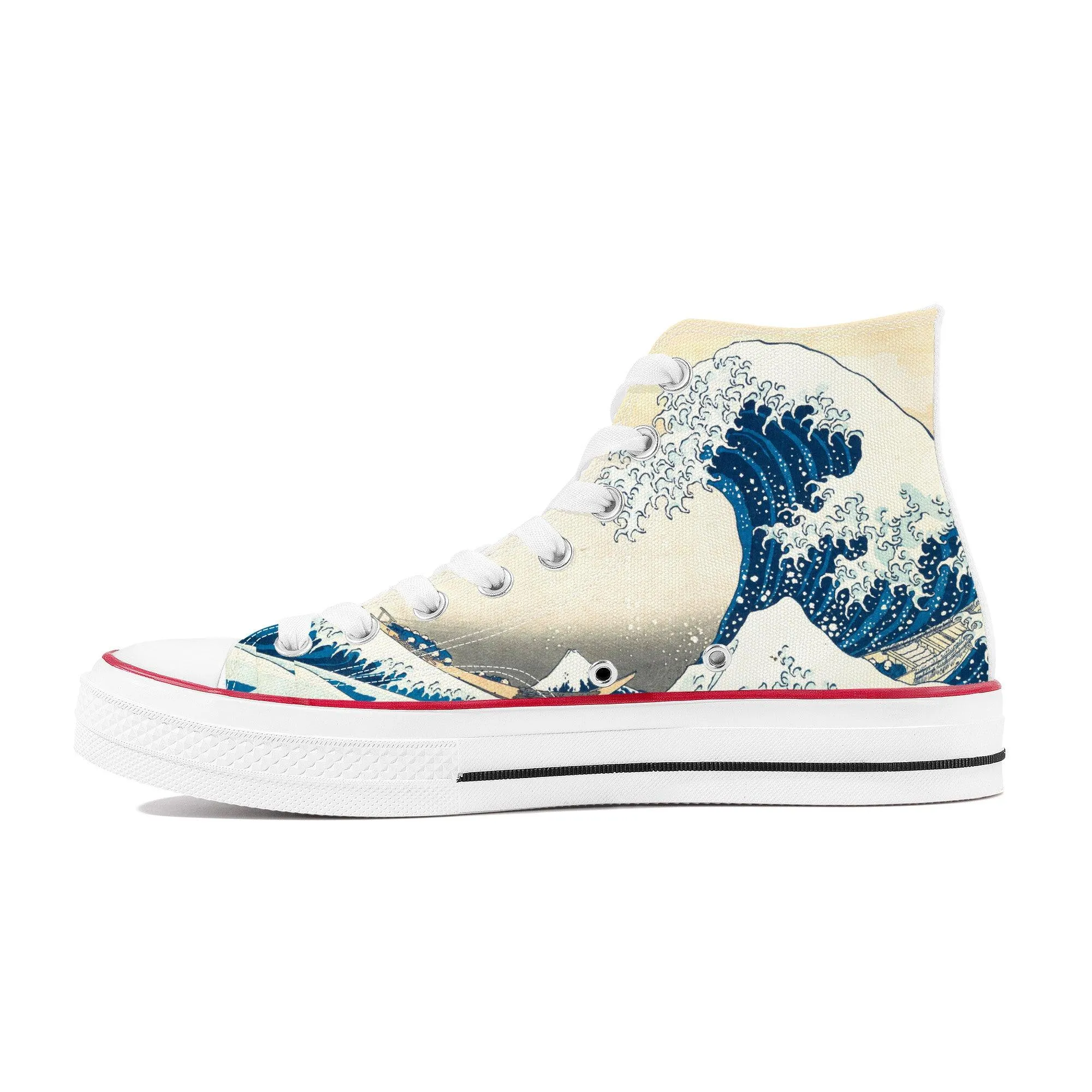 The Great Wave High Top Sneakers