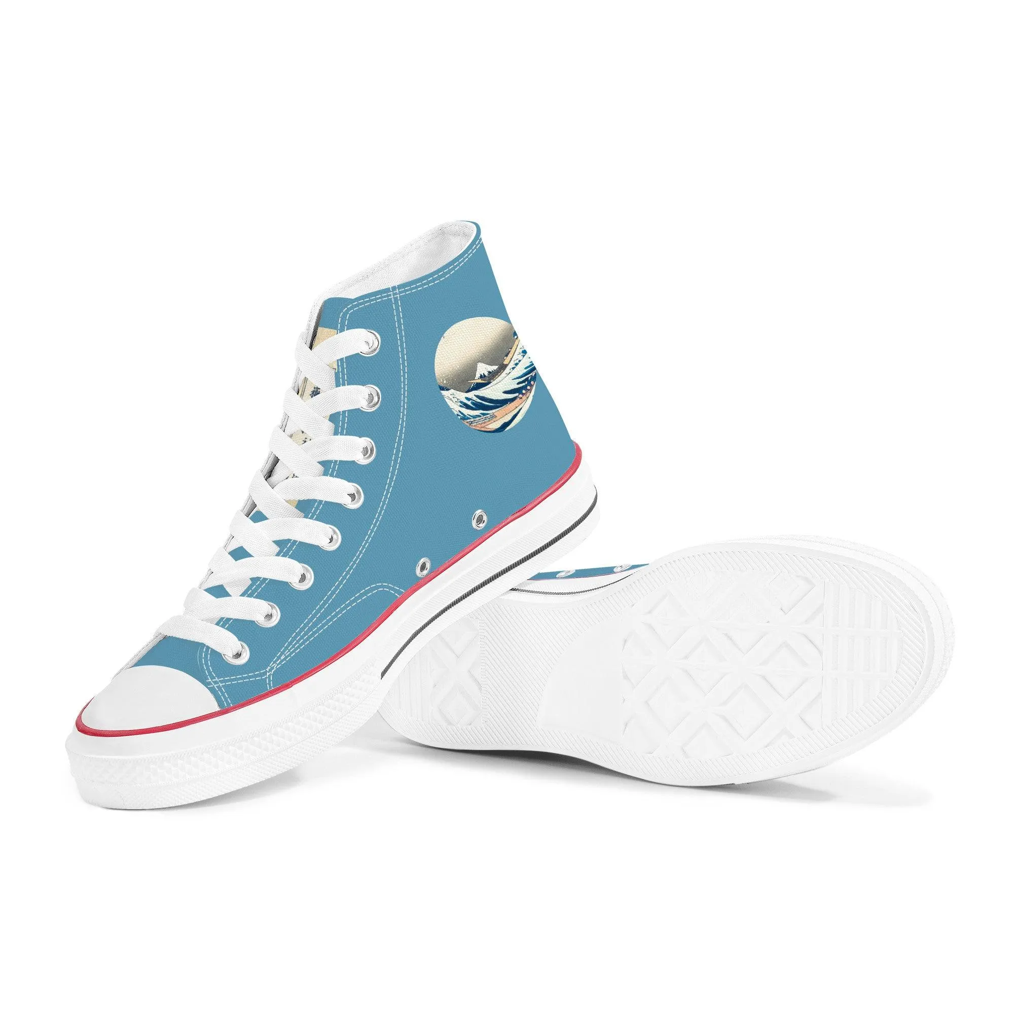 The Great Wave High Top Sneakers