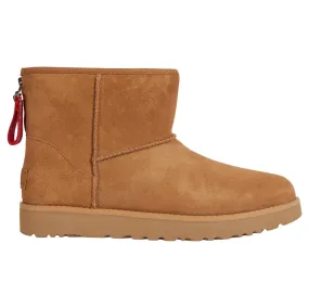 Ugg Classic Mini Logo Zip Sheepskin Women's Winter Boots