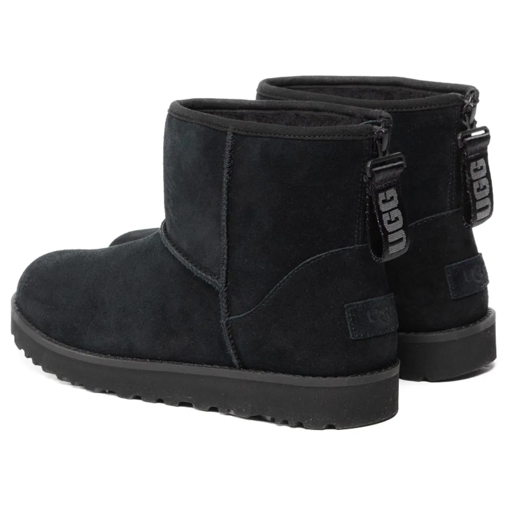 Ugg Classic Mini Logo Zip Sheepskin Women's Winter Boots