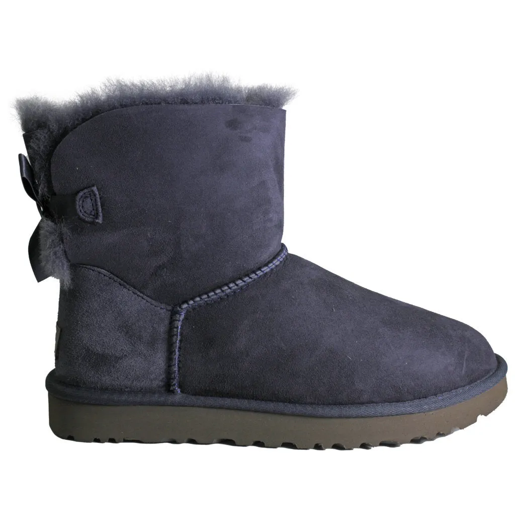 Ugg Mini Bailey Bow II Suede Sheepskin Women's Winter Boots