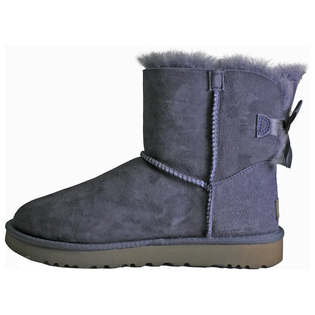 Ugg Mini Bailey Bow II Suede Sheepskin Women's Winter Boots