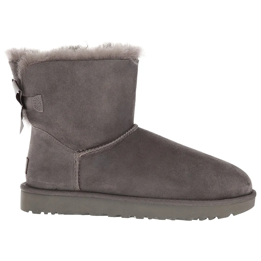 Ugg Mini Bailey Bow II Suede Sheepskin Women's Winter Boots