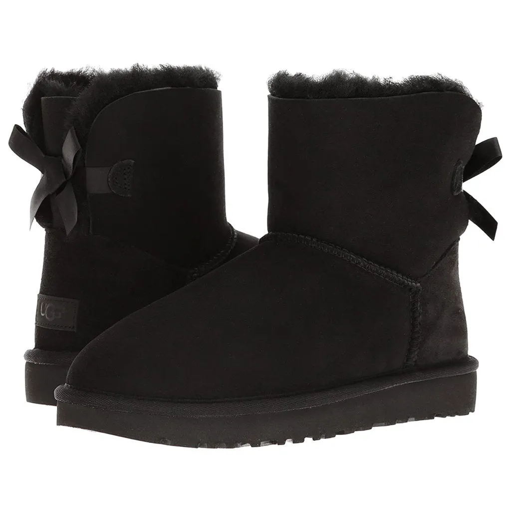 Ugg Mini Bailey Bow II Suede Sheepskin Women's Winter Boots