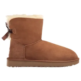 Ugg Mini Bailey Bow II Suede Sheepskin Women's Winter Boots