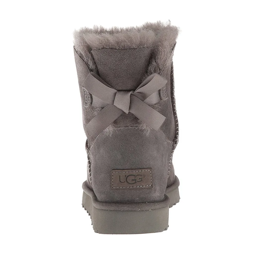 Ugg Mini Bailey Bow II Suede Sheepskin Women's Winter Boots