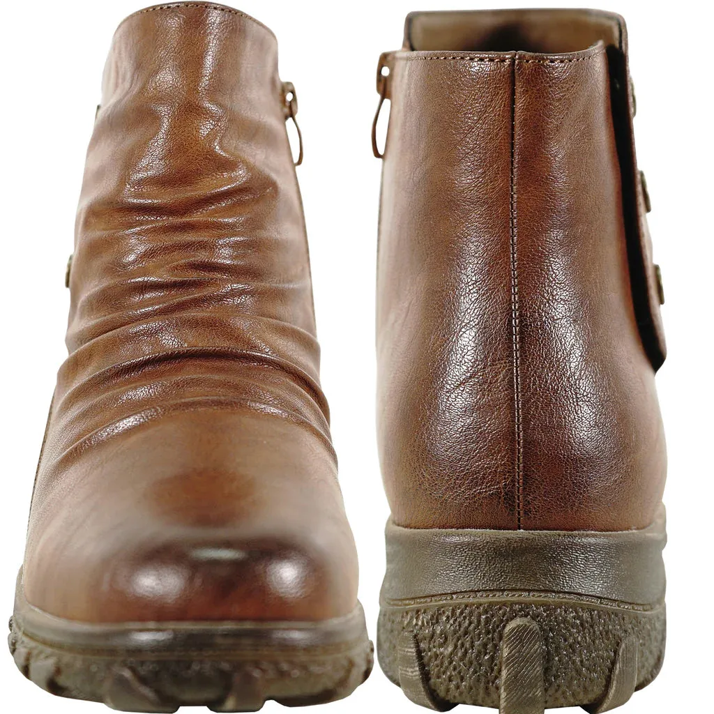 Vangelo Women's HF3590 Waterproof Ankle Fur Winter Boot
