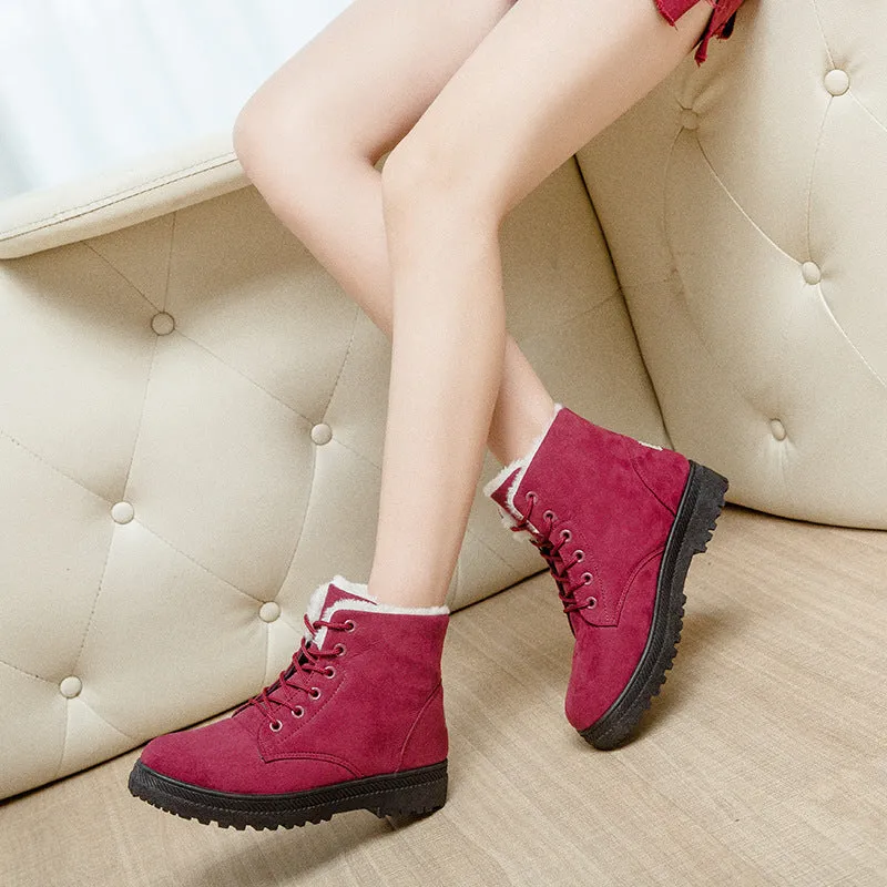 Women's Fur Lined Winter Ankle Boots