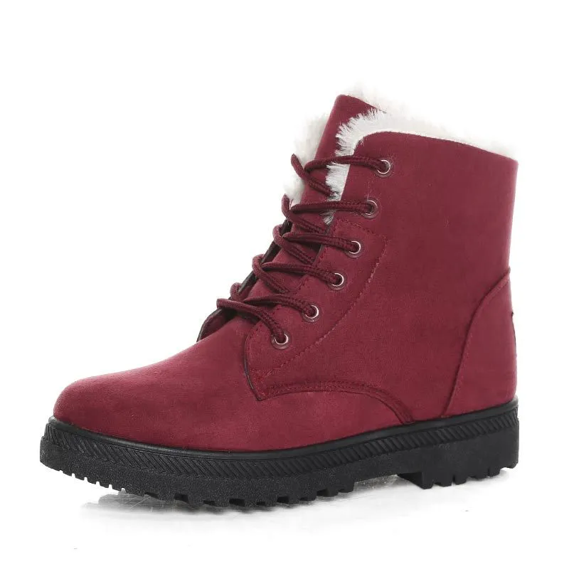 Women's Fur Lined Winter Ankle Boots