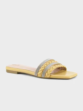 Womens "STEPCHIC" Flat Casual Slippers