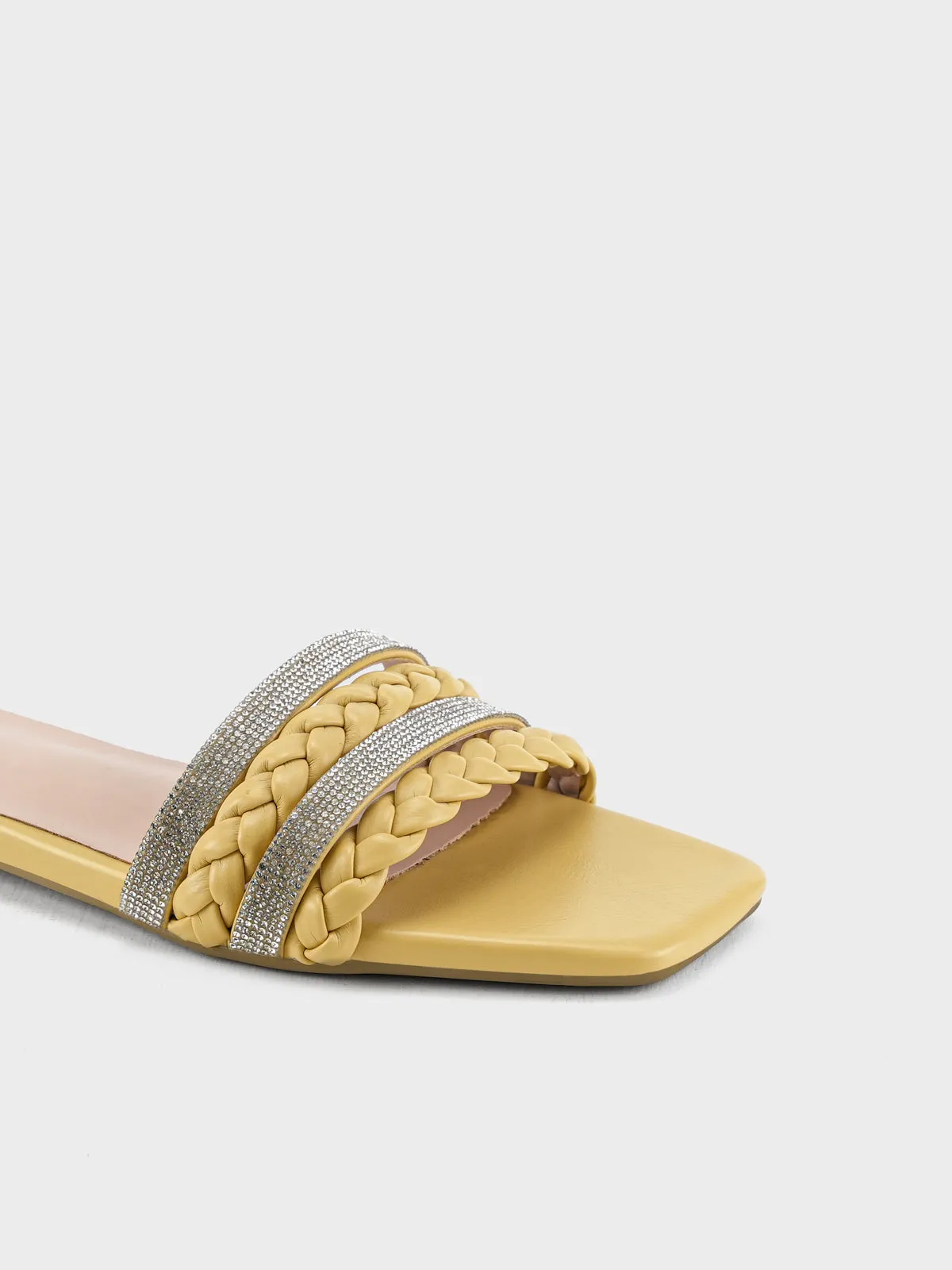 Womens "STEPCHIC" Flat Casual Slippers