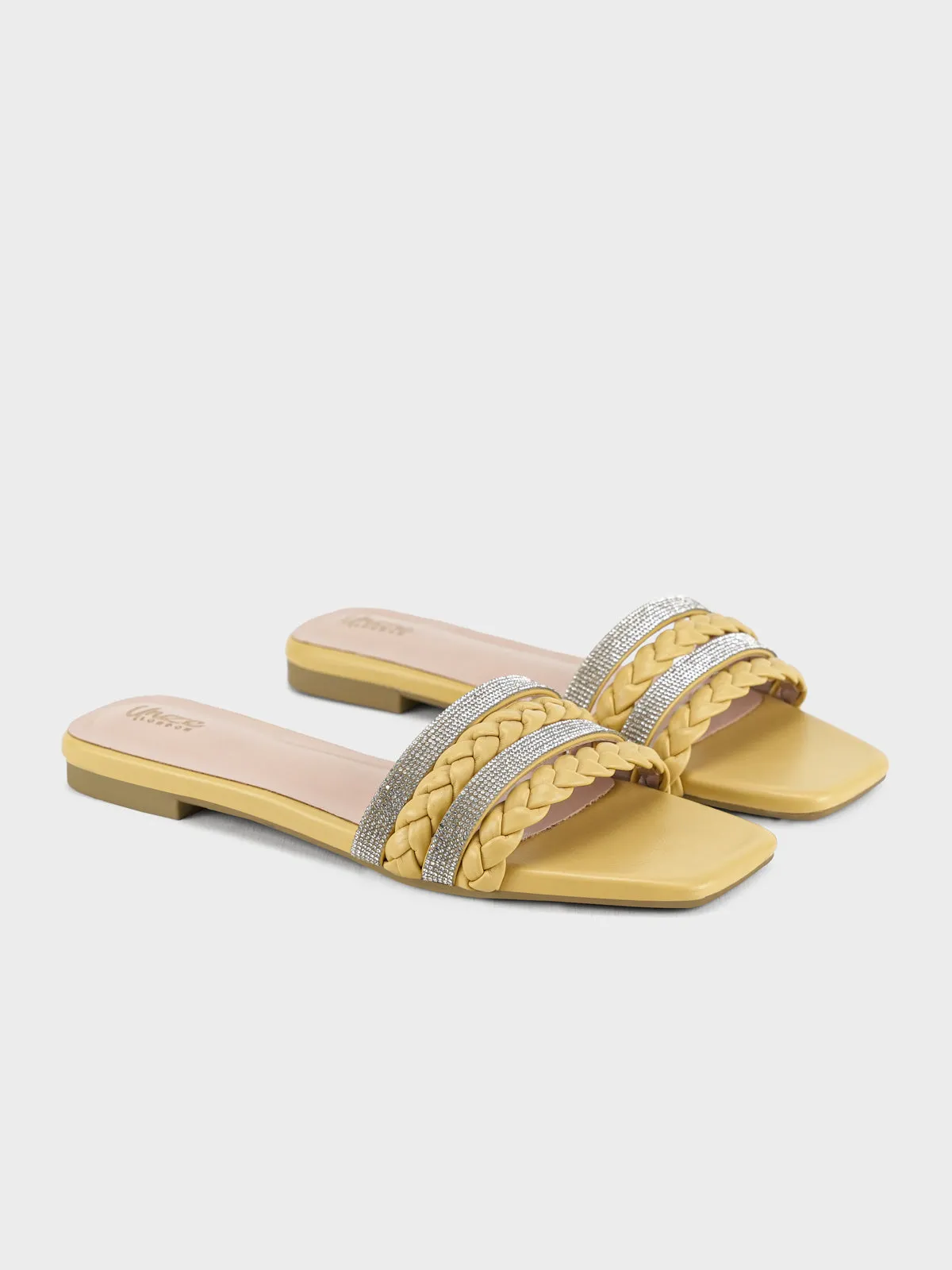 Womens "STEPCHIC" Flat Casual Slippers