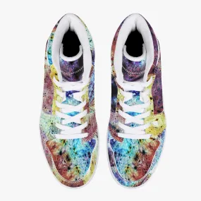 Ziggurat Psychedelic Split-Style High-Top Sneakers