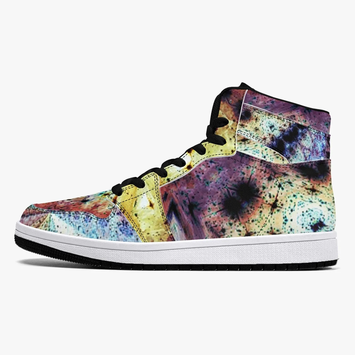 Ziggurat Psychedelic Split-Style High-Top Sneakers