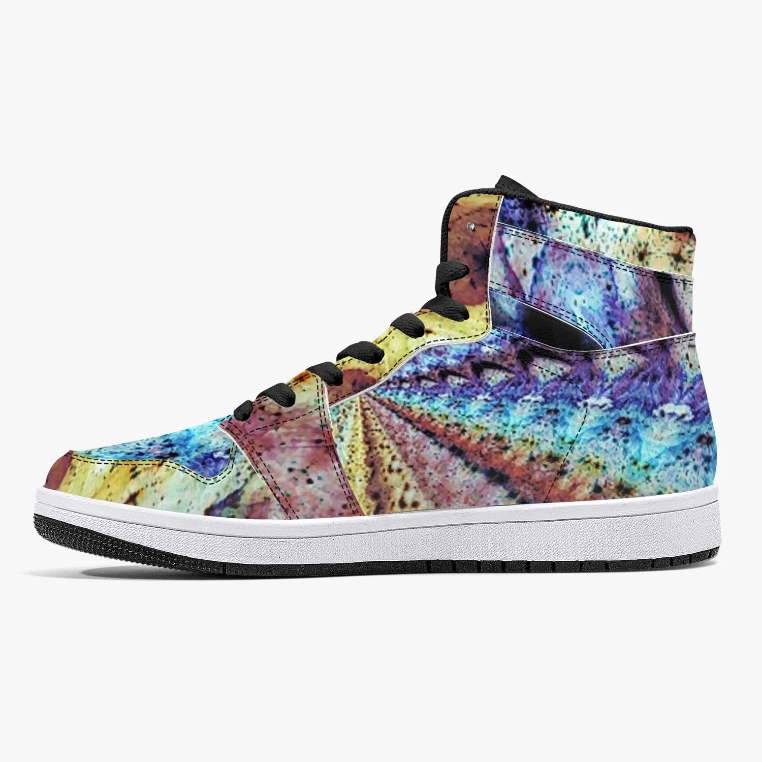 Ziggurat Psychedelic Split-Style High-Top Sneakers