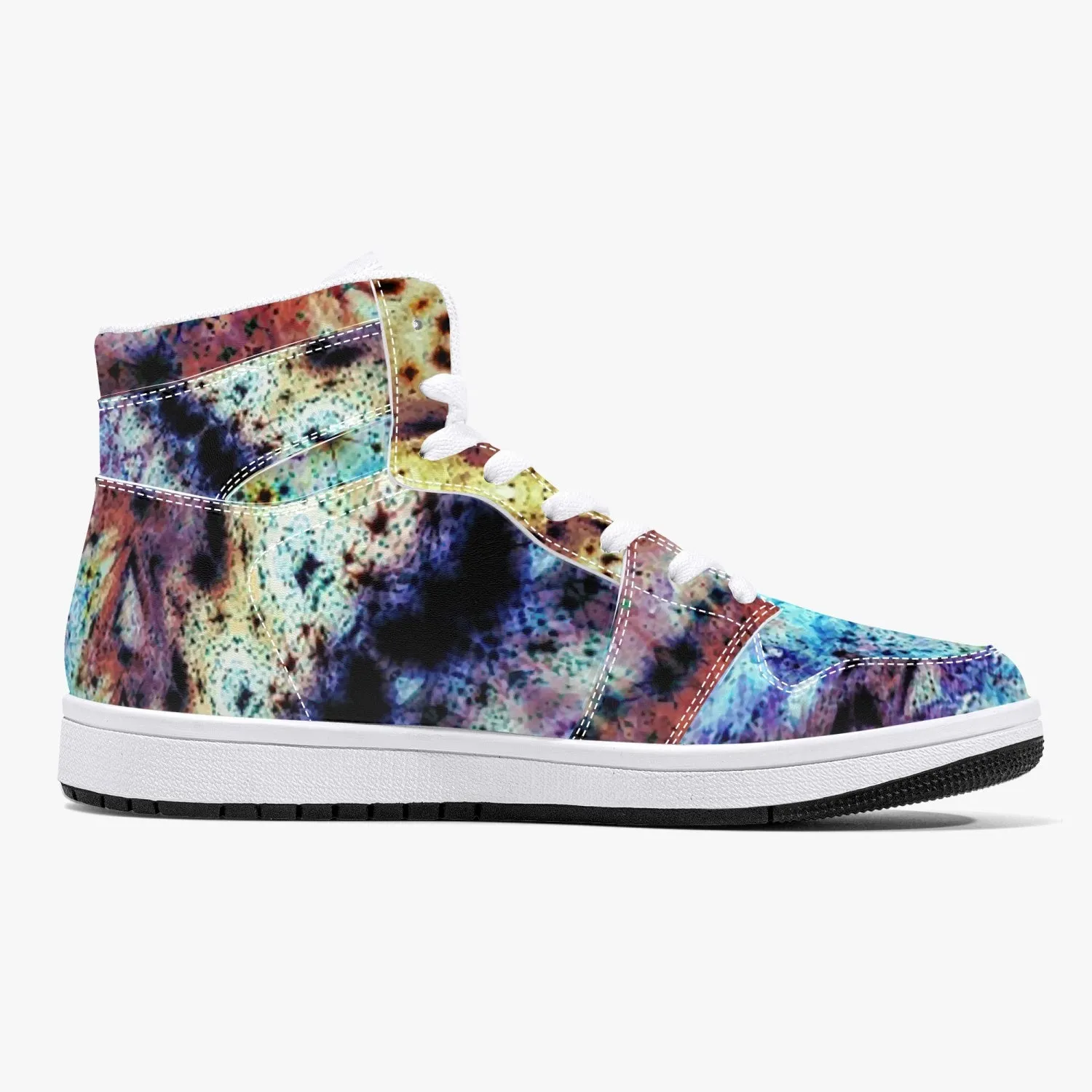 Ziggurat Psychedelic Split-Style High-Top Sneakers