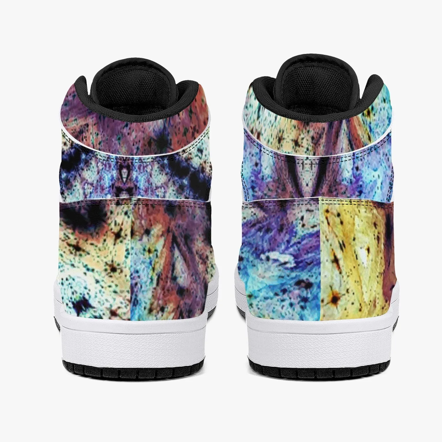 Ziggurat Psychedelic Split-Style High-Top Sneakers