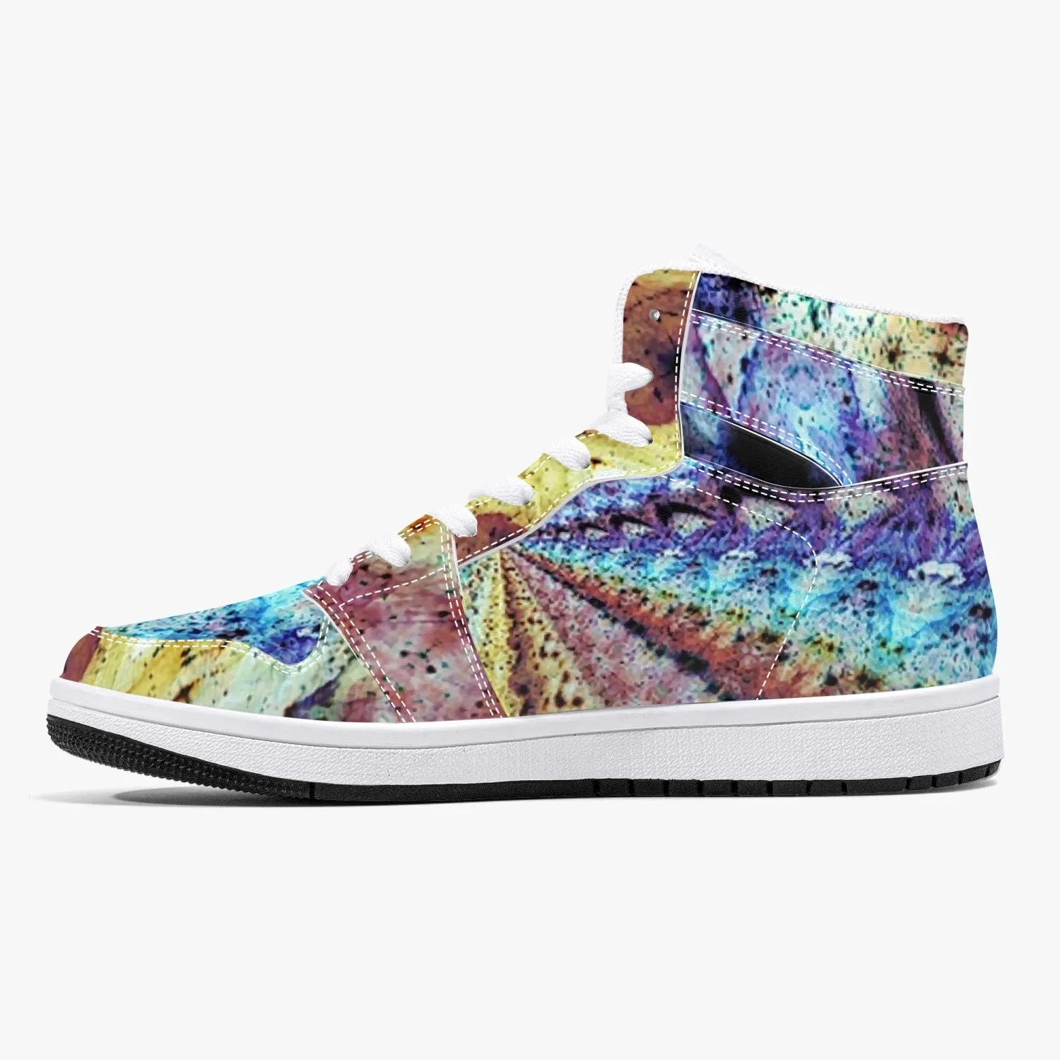 Ziggurat Psychedelic Split-Style High-Top Sneakers