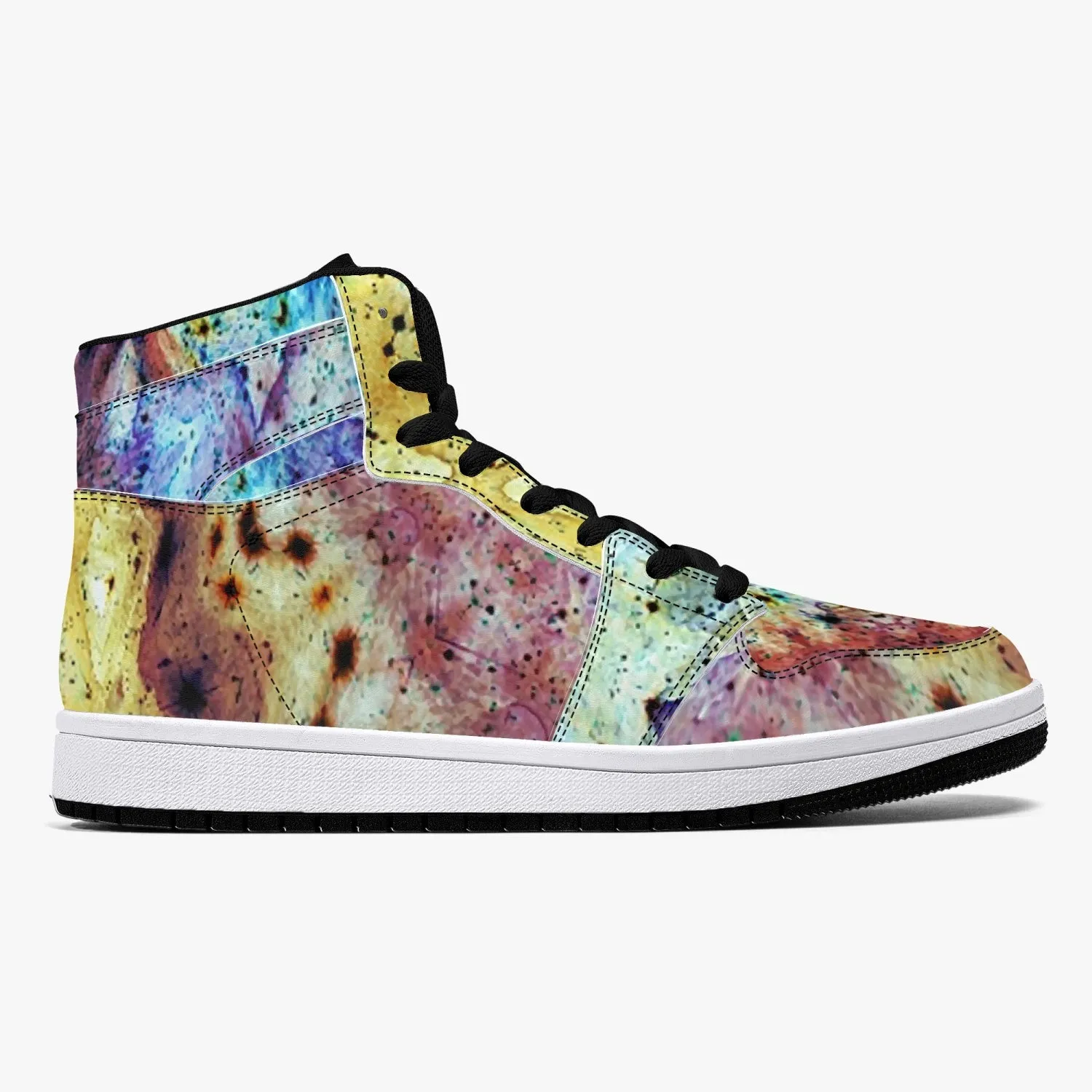 Ziggurat Psychedelic Split-Style High-Top Sneakers